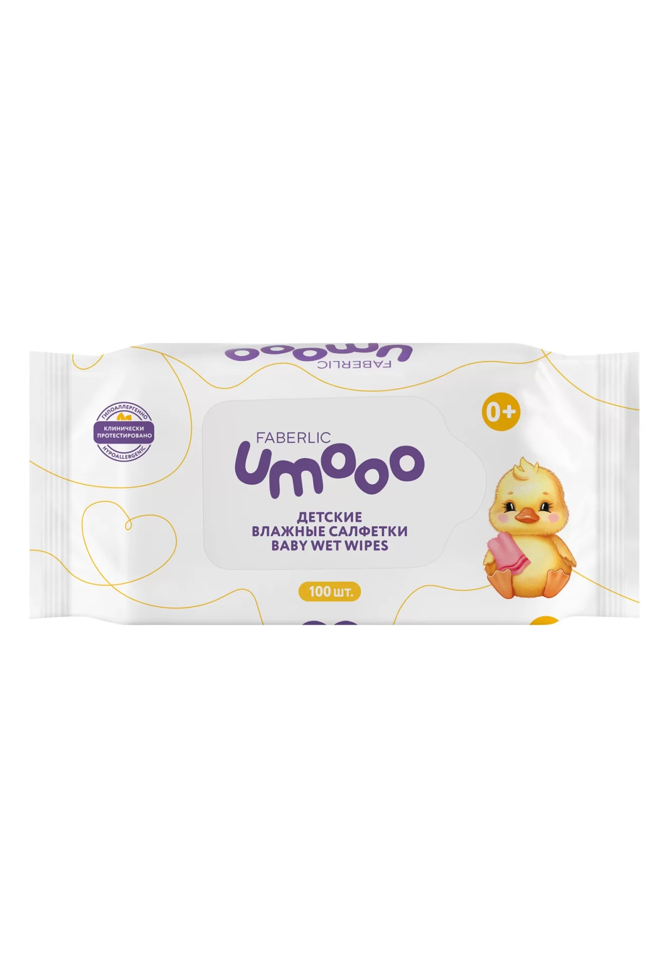 Детские влажные гигиенические салфетки Umooo 0+