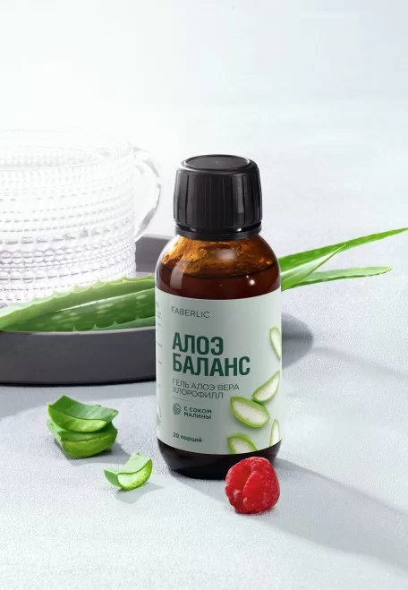 Питьевой гель с соком малины «Алоэ Баланс»