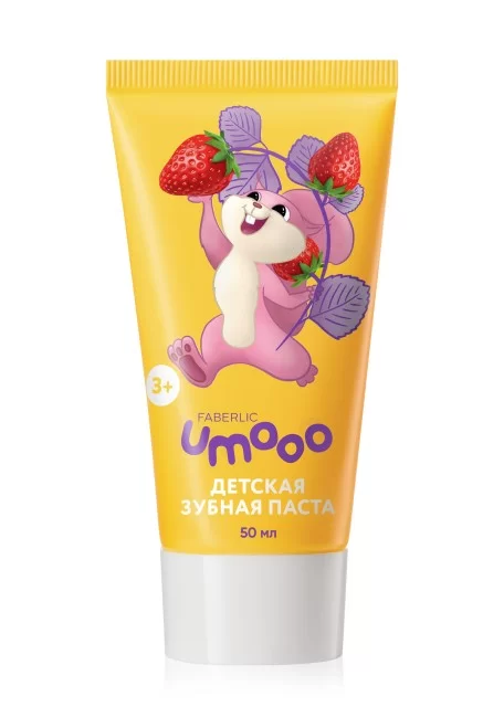 Детская зубная паста без фтора Umooo 3+