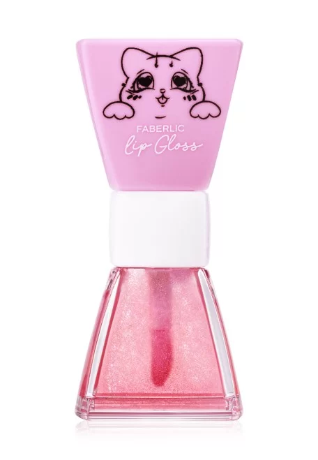 Сияющий блеск для губ «Клубничный бантик» Glam Kitty