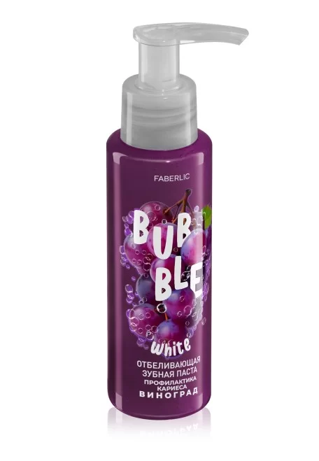 Отбеливающая зубная паста с виноградом «Профилактика кариеса» Bubble White